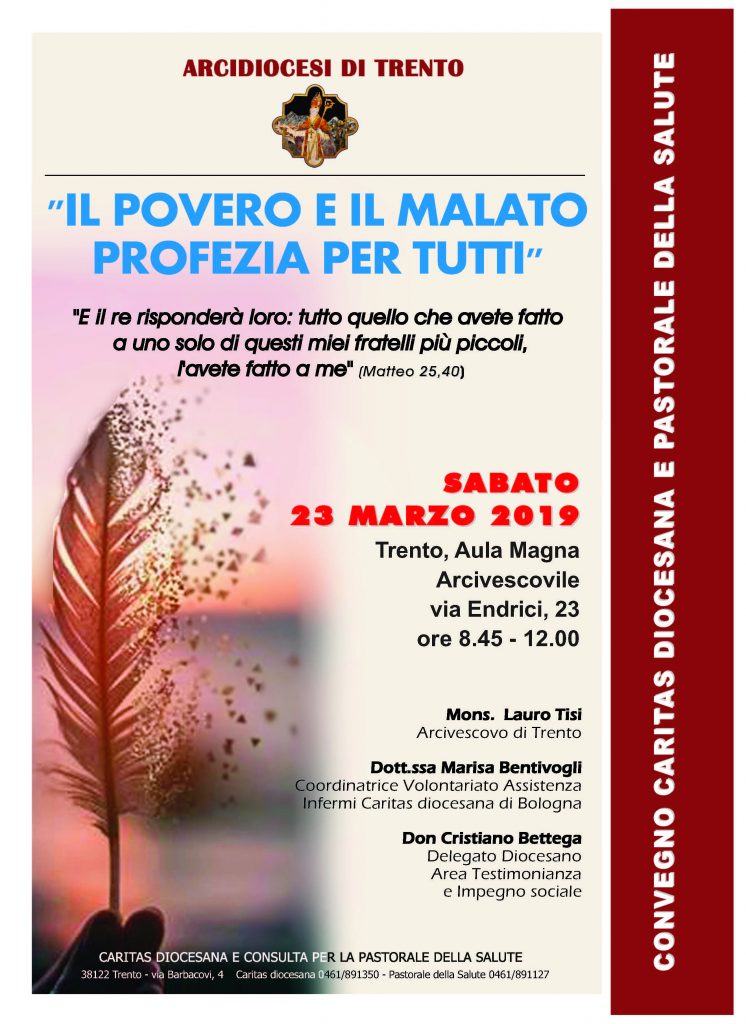 Il Convegno Caritas e Pastorale salute 2019