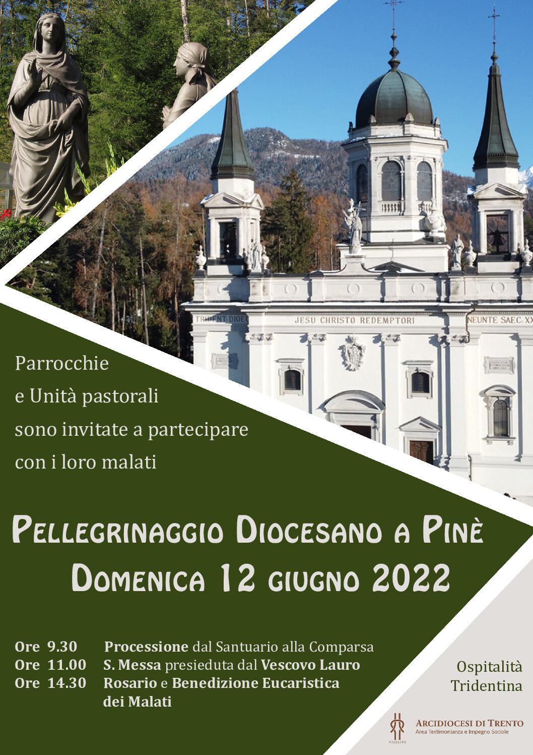 Pellegrinaggio a Pinè il 12 giugno
