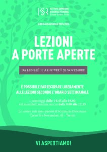 Porte aperte dal 17 al 20 novembre