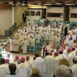 Santa Messa celebrata da Mons. Lauro Tisi al Centro Mariapoli di Cadine sabato 8 febbraio in occasione del Convegno di Cardinali e Vescovi amici del Movimento dei Focolari