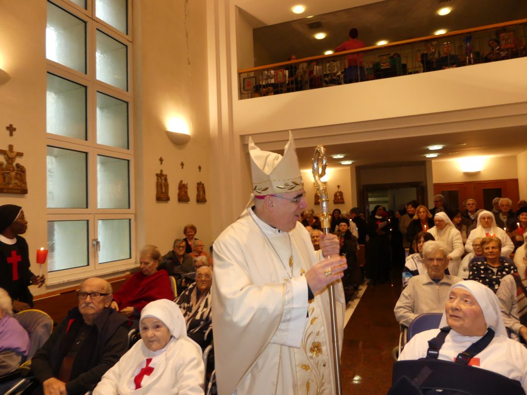 Domenica 2 febbraio 2020 - Arcivescovo di Trento Lauro Tisi celebra s. Messa all'ospedale cittadino San Camillo 