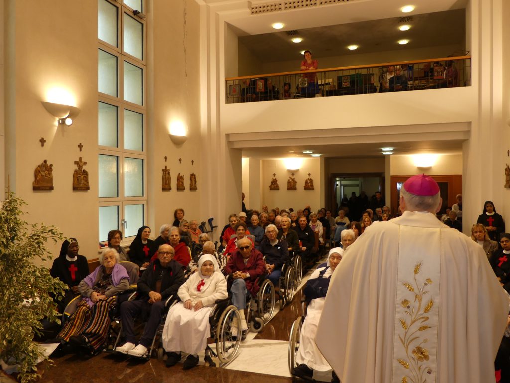 Domenica 2 febbraio 2020 - Arcivescovo di Trento Lauro Tisi celebra s. Messa all'ospedale cittadino San Camillo 