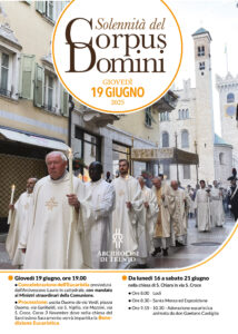 Giovedì 19 giugno – Corpus Domini