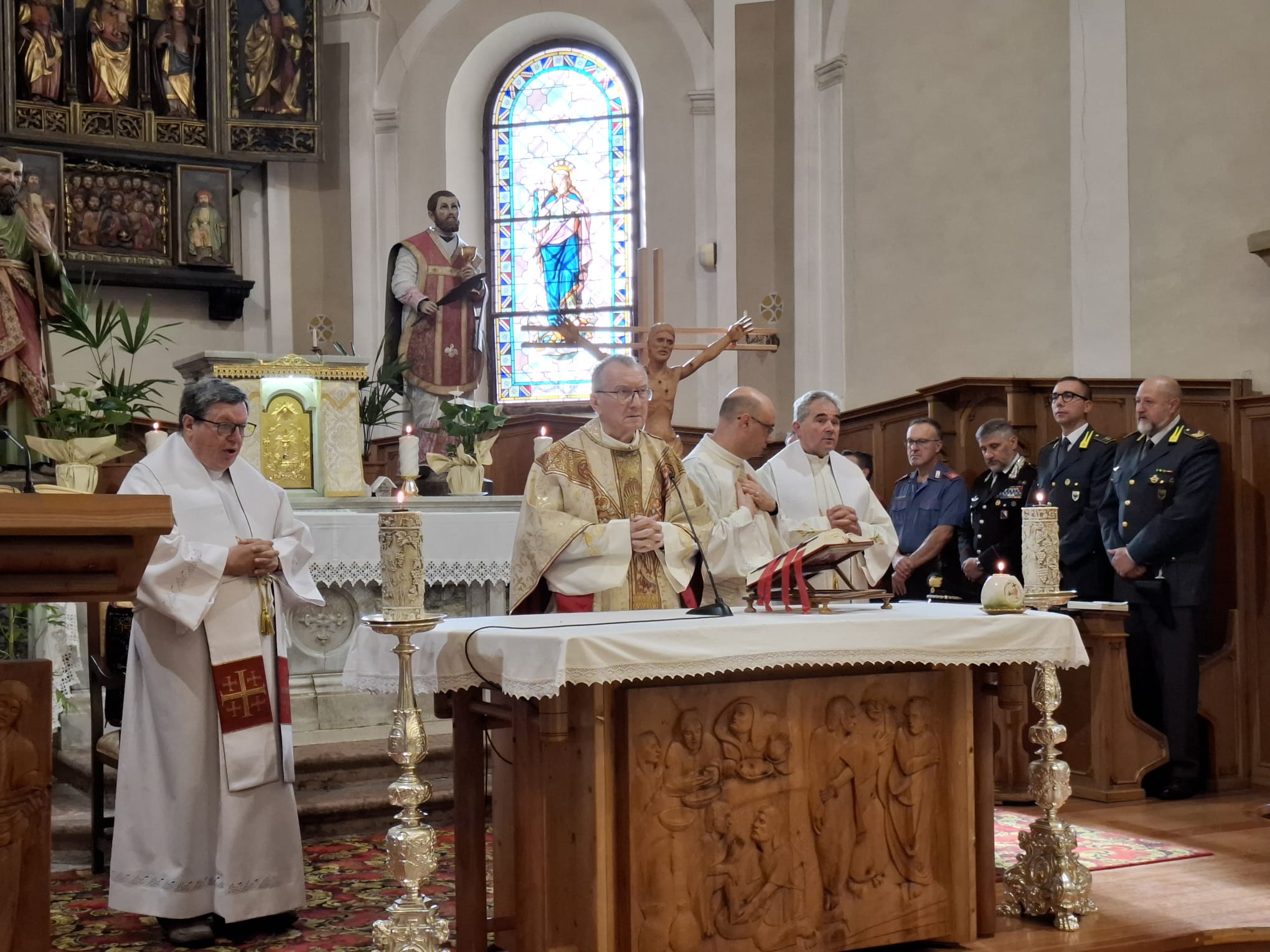 Cardinale Parolin Messa in Primiero 