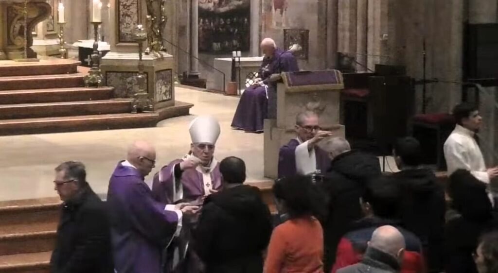 Massa delle ceneri cattedrale di trento 18 febbraio 2026